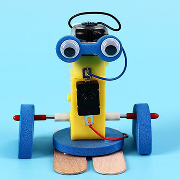 DIY Elektronisk Walking Robot Model Kit Kids School Science Edu One Size