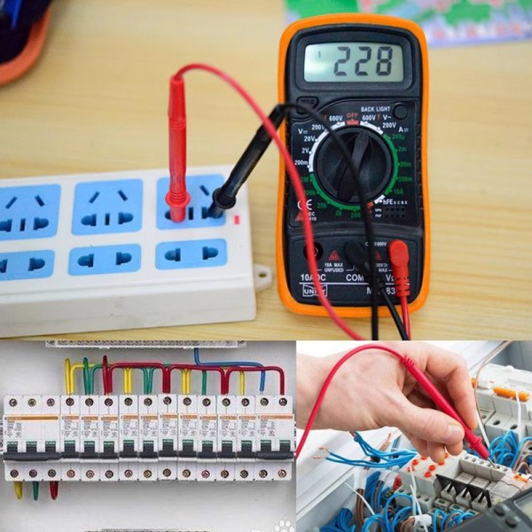 Digital Multimeter AC/DC Amperemeter Volt Multimetro Orange