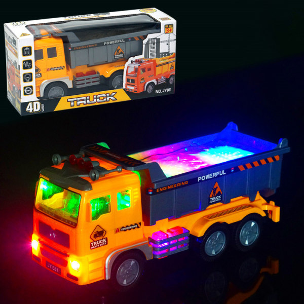 Elektrisk brandbil barnleksak med ljus och ljud E