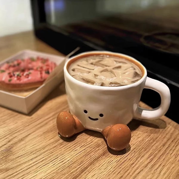 Kawaii Keramisk Mugg Intressant Kaffekopp Heminredning Mjölkmugg A1