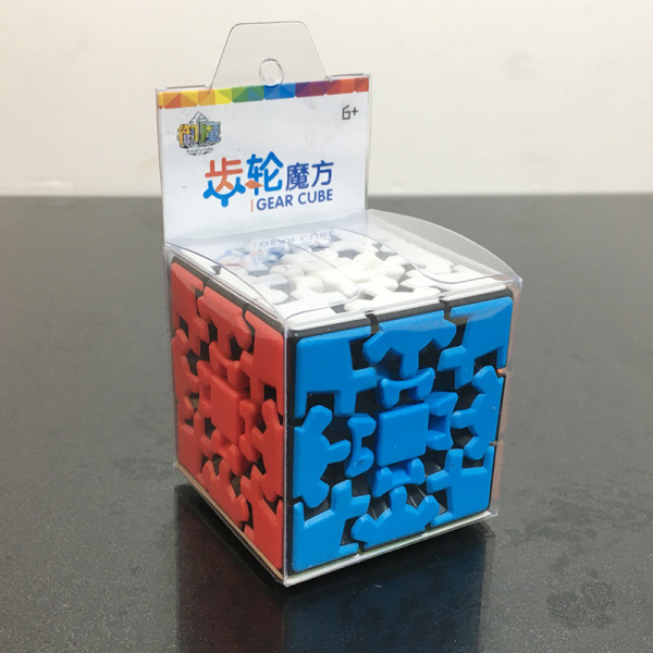 3x3 Gear Cube Original Stickerless Smooth och Gear Mechanism Pe Multicolor