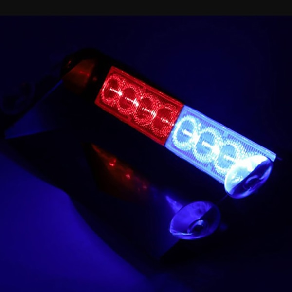 12V bil blinkande varningslampor LED polis blixtljus B
