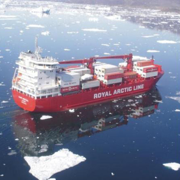 1: 400 MARY ARCTICA Container Ship Paper Model Greenlandic Conta