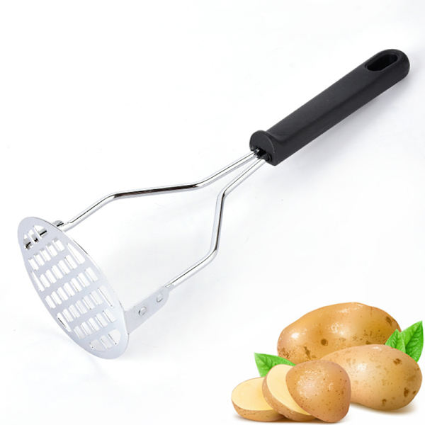 Rostfritt stål pressad potatisstötare Ricer Puree Juice Maker Black