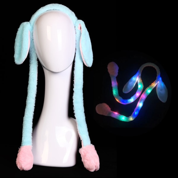 Bunny Ears Plyschleksak Hair Hoop Huvudbonader Gray