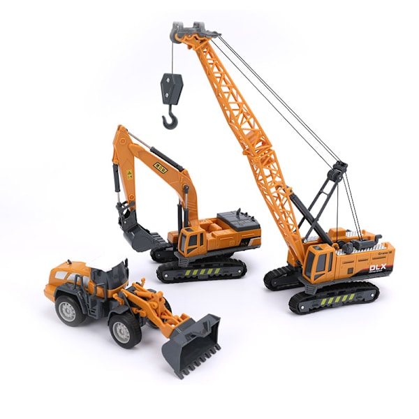Leksaksmodell Crane Gaffeltruck Grävmaskin Engineering Alloy Classic Crane