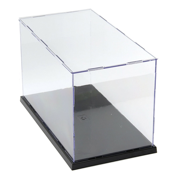 30cm Perspex Acrylic Display Case H Box Plast Base Dammtät 20*10*10cm