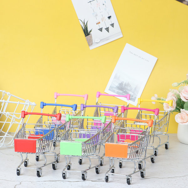 1 st Mini Shopping Cart Supermarket Handcart Shopping Cart Sto Red