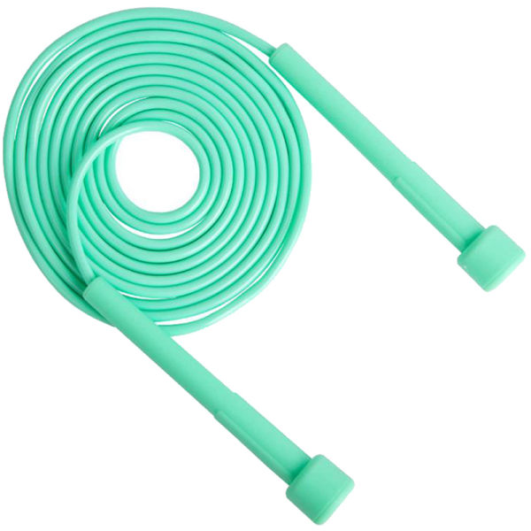 1 Styck Speed Jump Rope Kids PVC Hopprep Justerbar Fitness E Light green