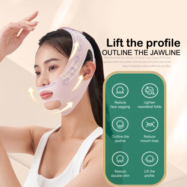 Facial Lifting Cheek Band V-Line Chin Cheek Lift Up Bälte