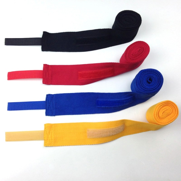 Bomullsboxningsbandage Wrist Wrap Combatboxningssporthandskar Red 5CMx5M