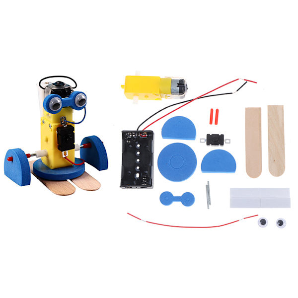 DIY Elektronisk Walking Robot Model Kit Kids School Science Edu One Size