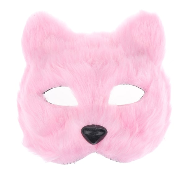 New Furry Fox Masks Half Face Eye Mask Cosplay Props Halloween