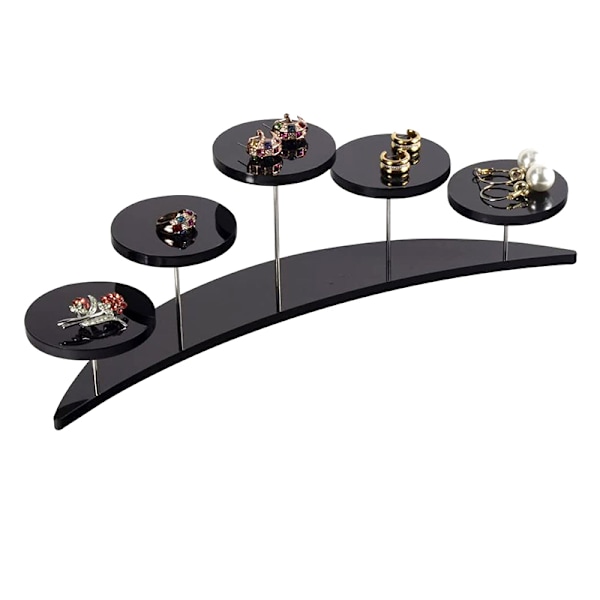 Akryl Cupcake Stand 5-vånings display Hylla Cake Donut Model Transparent