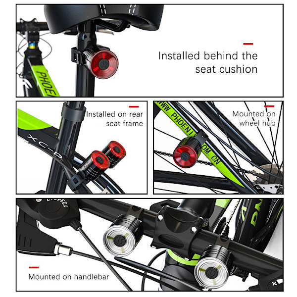Cykel bakljus red