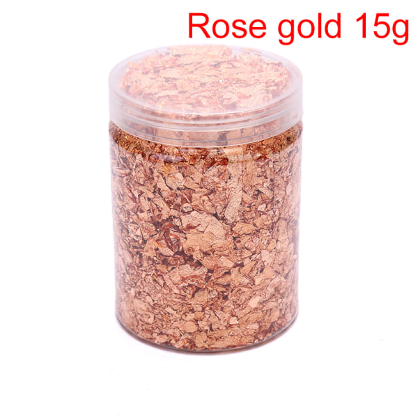 Folie Dekorativ Mold Glittrar Fyllningar Material Smycken Rose Gold 15g