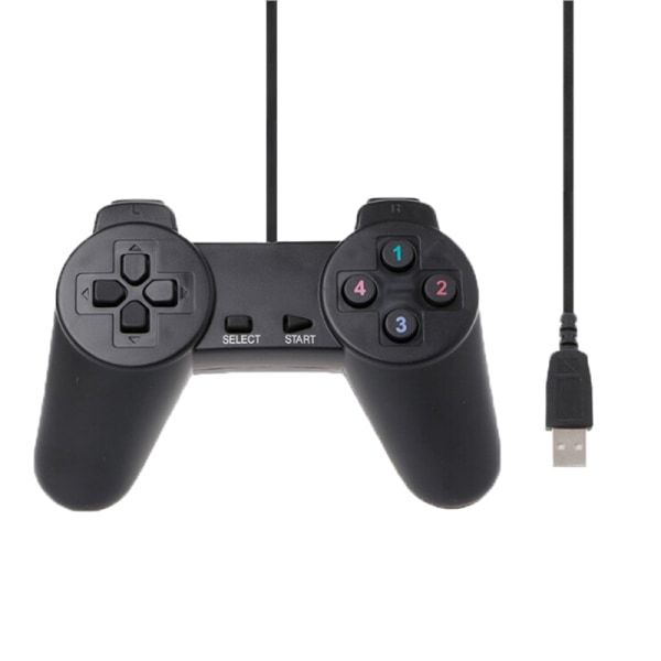 PC USB 2.0 Gamepad Gaming Joystick Spelkontroll för bärbar dator C