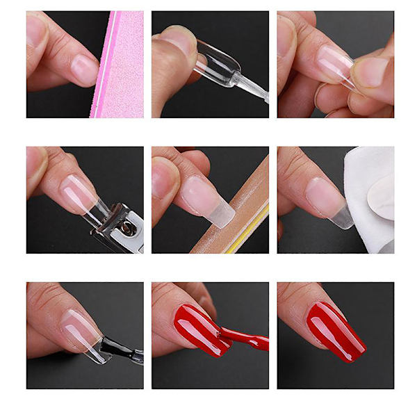 240st/box Nails Clear Super Long False Nail type-N4