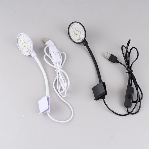 Fish Tanks Clip-on Light LED Beads Lights 360-graders rotationer White