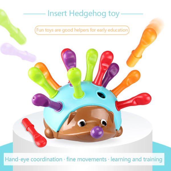 1Set Pedagogiska Leksaker Baby Pussel Leksaker Little Hedgehog