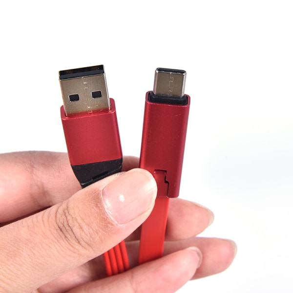 4A snabbladdarkabel Reparerbar USB -dataladdarsladd 1,5m Re Red for Type-c