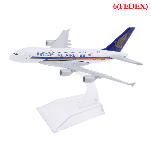 Original modell A380 airbus flygplan modell flygplan Diecast Mode 6(FEDEX)