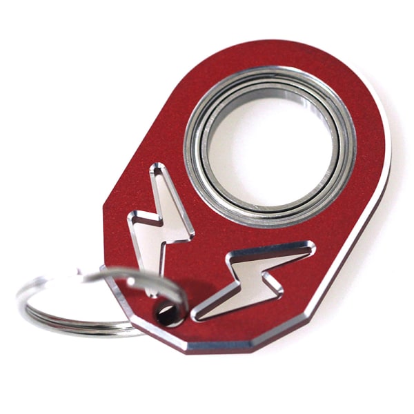 Nyckelring Spinner Metal Fidget Toys Spinnande nyckelring Red