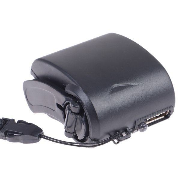 Miniladdare Handvev USB Mobiltelefon Utomhus nödladdare Black