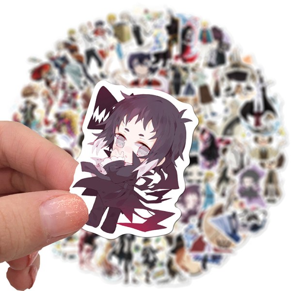 100st Bungo Stray Dogs Stickers Anime Sticker PVC Graffiti Dec.