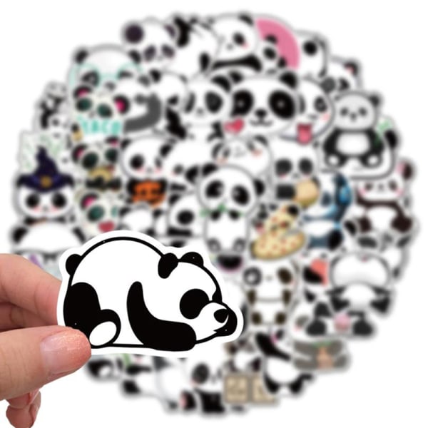 50 st Animal Panda Stickers Bagage Gitarr Skateboard Laptop Gr