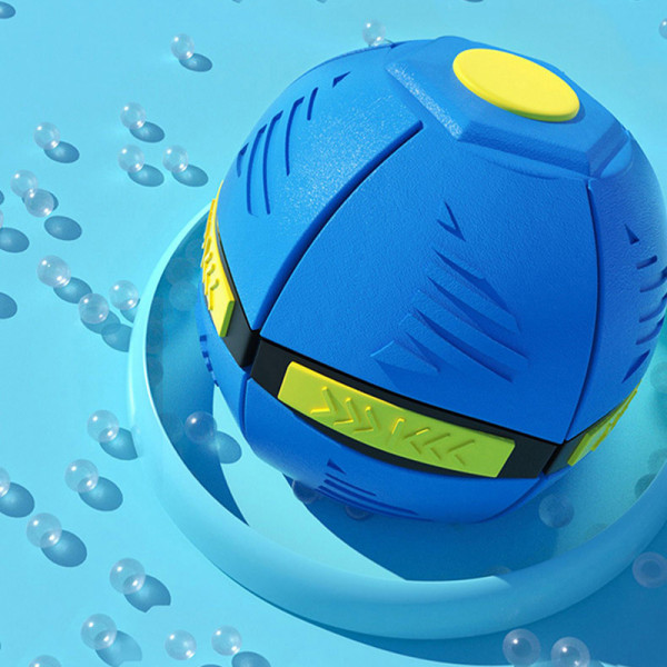 Flygande UFO platt kastskiva boll Magic Ball Toy Kid utomhus Blue