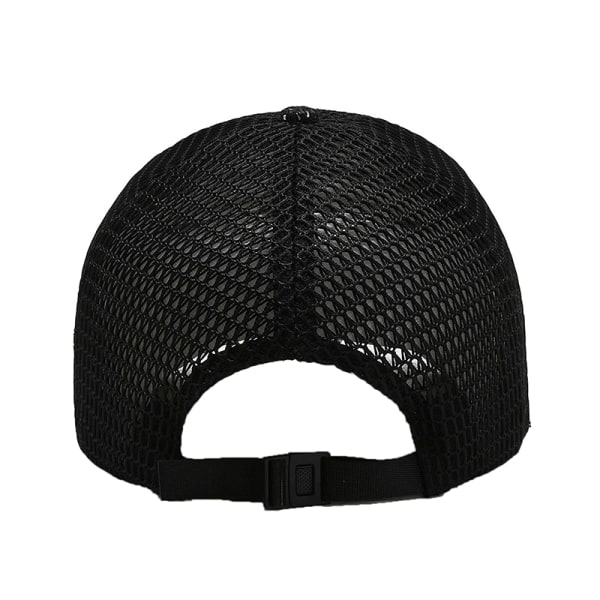 Sommar Män Mesh Baseball Cap Solhatt Utomhus Sommar Hatt Black 56-60cm