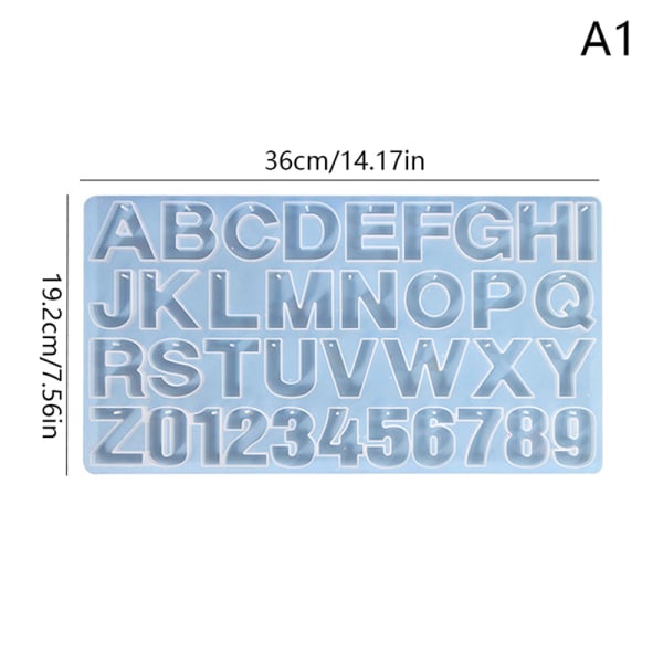 Alfabet Bokstavsnummer Form DIY Form A1