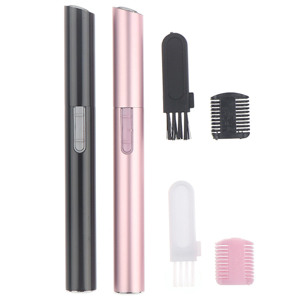 Elektrisk ansiktsögonbryn sax Hårtrimmer Mini bärbara kvinnor Pink