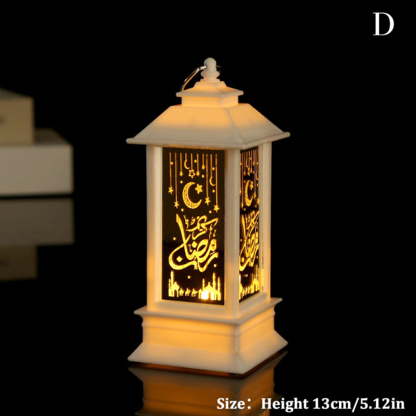Eid Mubarak LED-vindljus Ramadan-dekorationshänge D