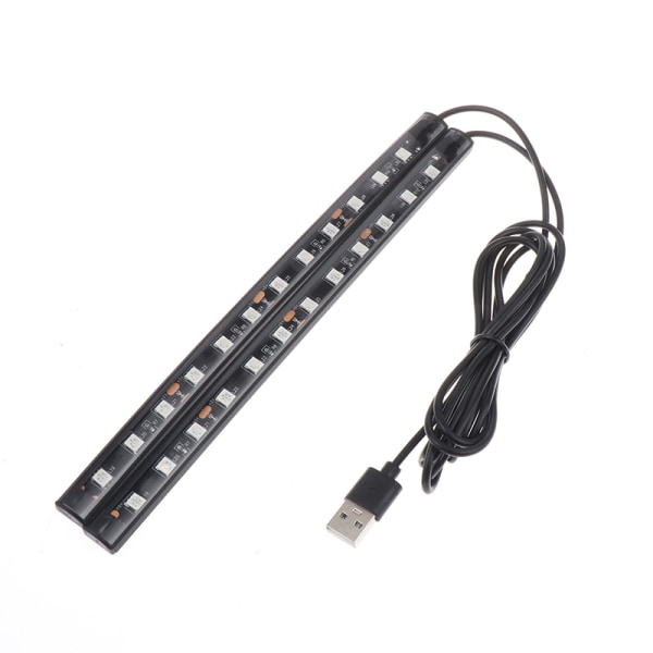 24 LED One Tow Two Enfärgad bilfotsgolvatmosfärsljus Blue USB