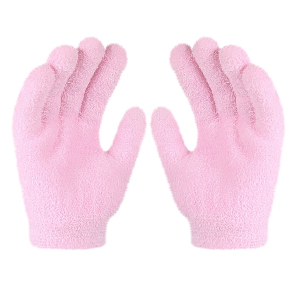 1 par återanvändbara SPA Gel Strumpor Handskar Touch Handskar Pink Glove