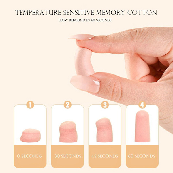 24/60 st Mute Rebound Sleeping Earplug Ljudisolerade öronproppar Pink 24 pcs