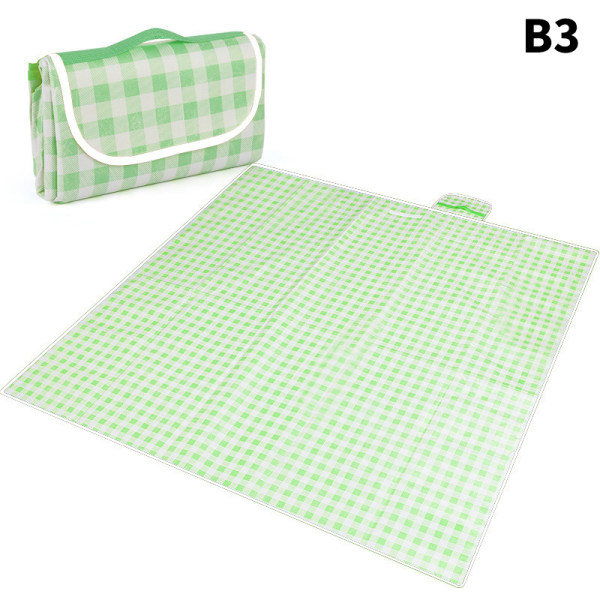 Bärbar utomhus picknickmatta Fuktsäker matta Oxfordduk B02 150x200cm