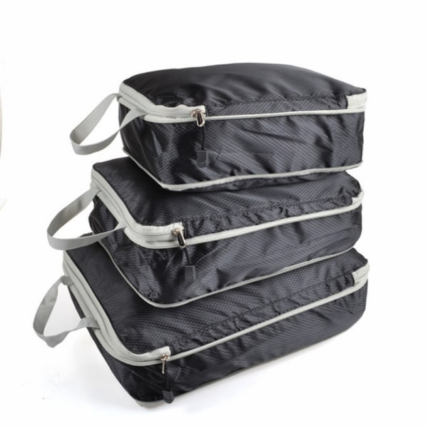 Kompressibla packningskuber Vikbar vattentät resväska Black