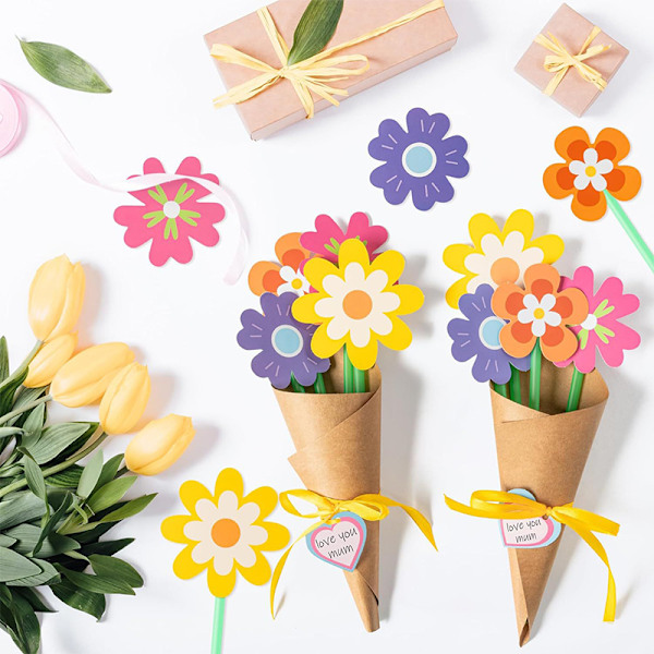 Blomsterbukett Pysselset 24 Delar Lärardagen Mors Dag Blomma 1set