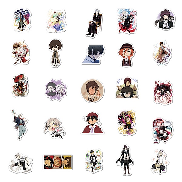 100st Bungo Stray Dogs Stickers Anime Sticker PVC Graffiti Dec.