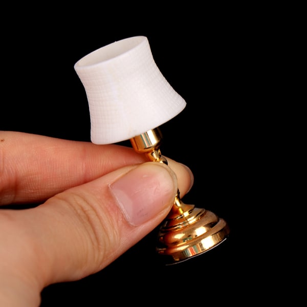 Dockhus Miniatyr Bordslampa LED-lampa Skrivbordslampa Rumsinredning