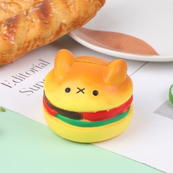 Bear Burger Slow Rising Toy Mjukbröd Leksak B