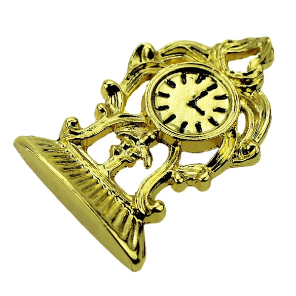 1:12 Miniatyr guldklocka dockhus DIY dockhus inredning acce