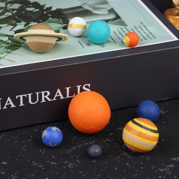 9PCS Simulering Solar System Earth Planet Model Toy 1SET