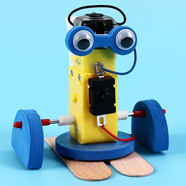 DIY Elektronisk Walking Robot Model Kit Kids School Science Edu One Size