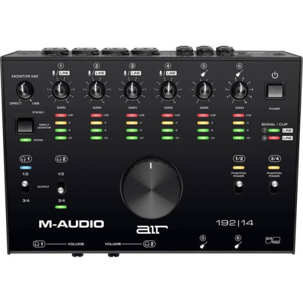 M-Audio AIR192X14 - USB MIDI ljudgränssnitt - 8 ingångar / 4 utgångar