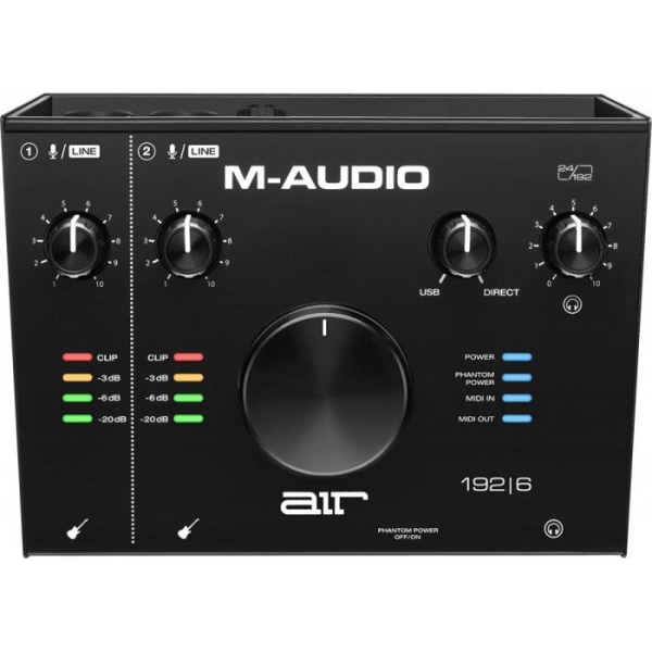 M-Audio AIR192X6 - USB MIDI-ljudgränssnitt - 2 in/2 ut