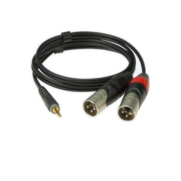 Klotz Y-kabel Jack 3,5 mm - 2x XLR 1m